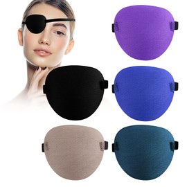 Abnaok 5PCS Eye Patch, Super Soft Eye Patches, Adjustable Medical Eye Patch for Adults and Kids, Amblyopia Lazy Eye Patches for Left or Right Eyes