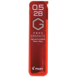 Pilot Mechanical Pencil Lead, Neox Graphite, 0.5mm, 2B, 40 Leads (HRF5G-20-2B)