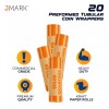 J MARK 20-Count Preformed Quarter Coin Roll Wrappers - Heavy