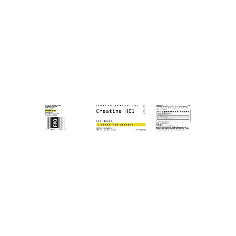Beyond Rawreg Chemistry Labstrade Creatine HCl 30 porciones