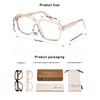 AMOMOMA Oversized Square Reading Glasses for Women,Men Blue Light Blocking