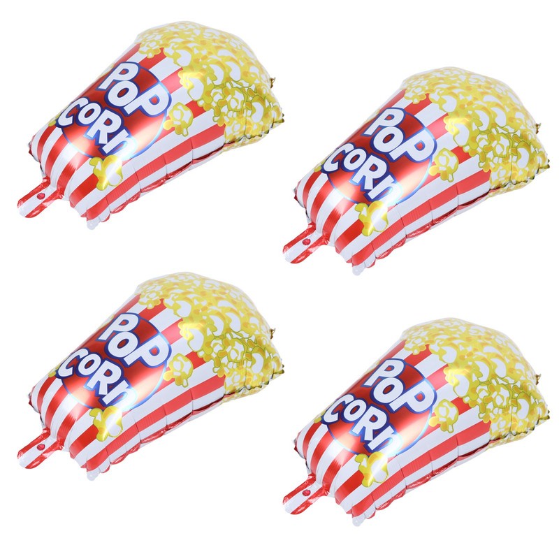 10pcs Popcorn Party Balloons Reusable Movie Theme Party Decoration Balloons