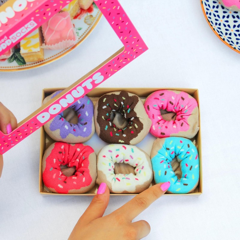 Donuts - United Oddsocks Ladies Odd Socks - Multicoloured -