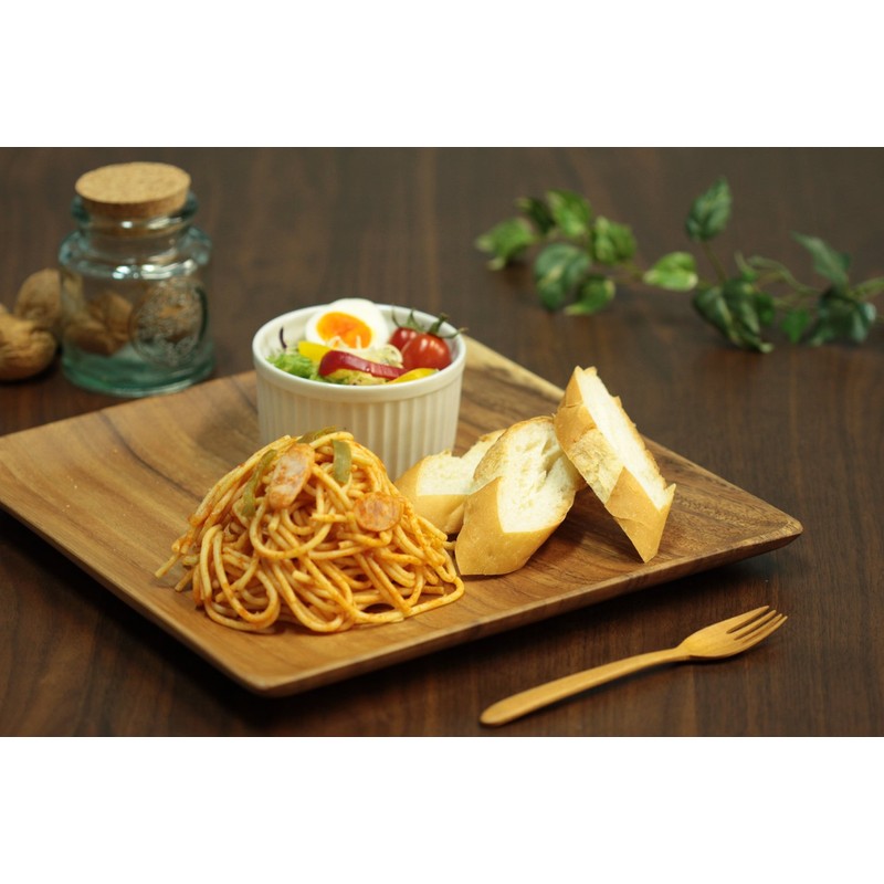 不二貿易(Fujiboeki) レクタングル トレー XLサイズ 幅32cm ブラウン アカシア 天然木 割れにくい 軽量