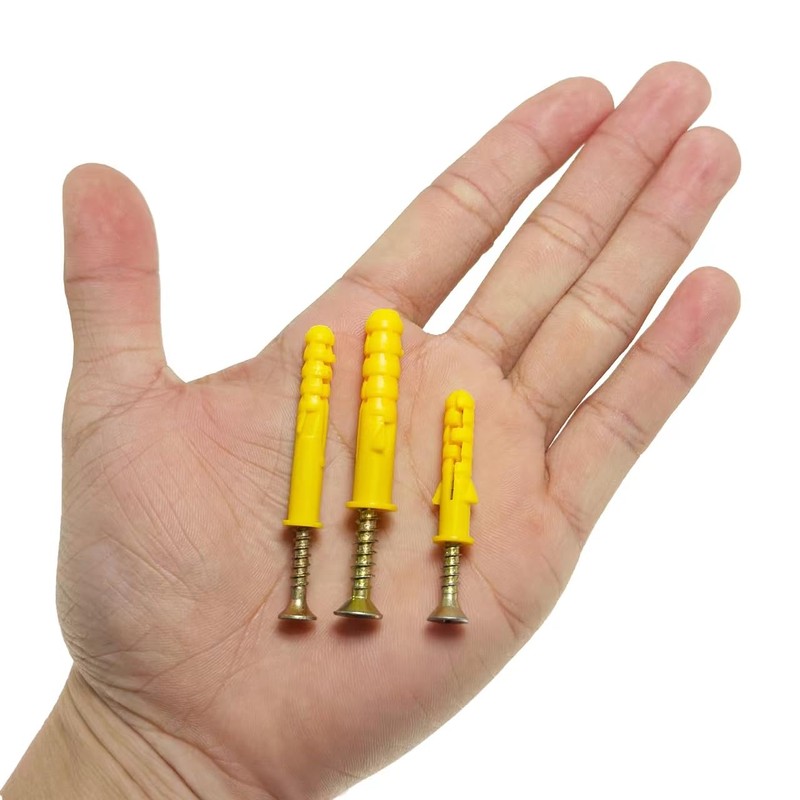 120 PCS Screws and Wall Plugs Set, Assorted Masonry Fixing