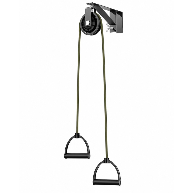 Over Door Shoulder Pulley - Screw-Fastened Bracket and Two Handles