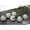 Mayan Mountain LARGE HANDMADE ROUND BEAD GUATEMALA JADEITE JADE NECKLACE
