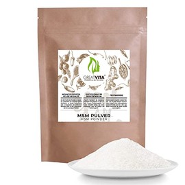 GREAT VITA MSM Pulver 800g | 99,9% rein - Premium Qualit?t | Methylsulfonylmethan, organischer Schwefel ohne Zus?tze | GreatVita