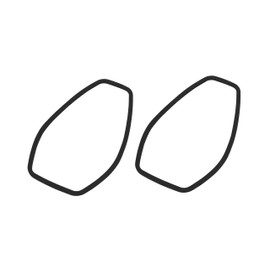 POSH FAITH 096051-P Motorcycle Supplies Sealing Light Weight LED Turn Signal Lenses, Pack of 2