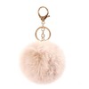 Pom Pom Keychains Colorful Faux Rabbit Fur Ball Keychain Car