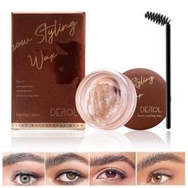 Eyebrow Shaping Soap, Eyebrow Styling Soap, 3D Eyebrow Makeup Gel Soap Brow Kit, Durable Waterproof Wild Eyebrow Brow Gel with Brush