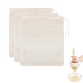 Nut Milk Bags, 3 Pack Cheesecloth Bags Filter, 13.78 x 17.72 in, Unbleached Cotton Muslin Cloth Bags for Cheese, Tea, Yogurt, Nut Milk, Juice, Wine, Coffee