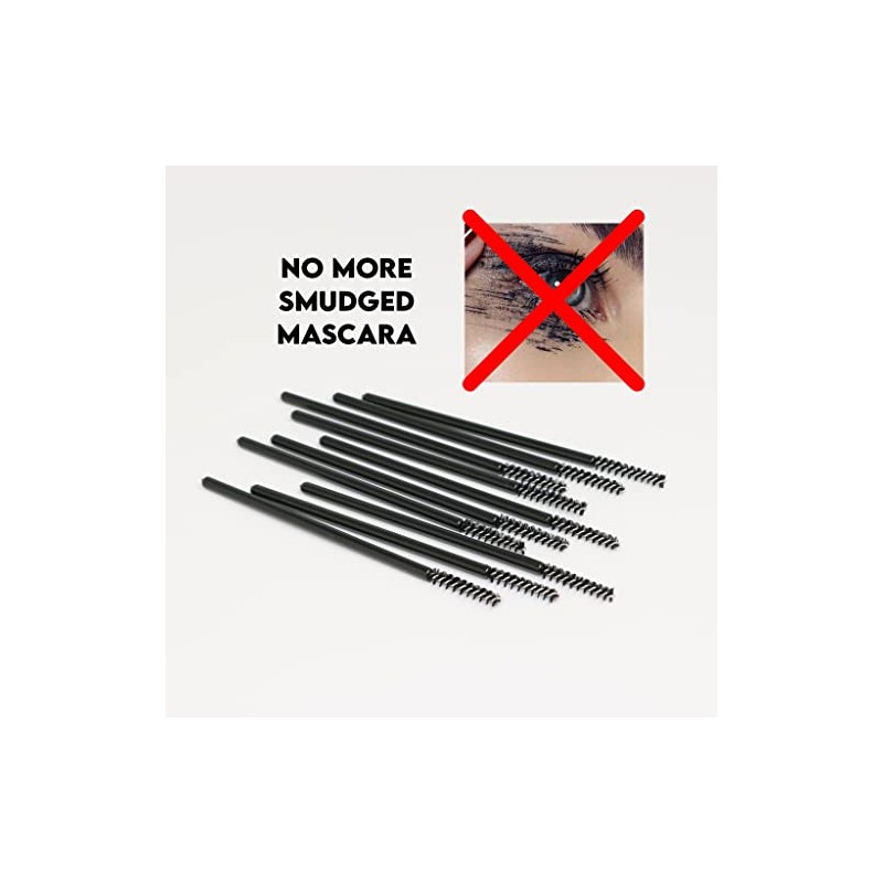 Generic Mini varitas desechables para rímel, microcepillos para pestañas, pequeños