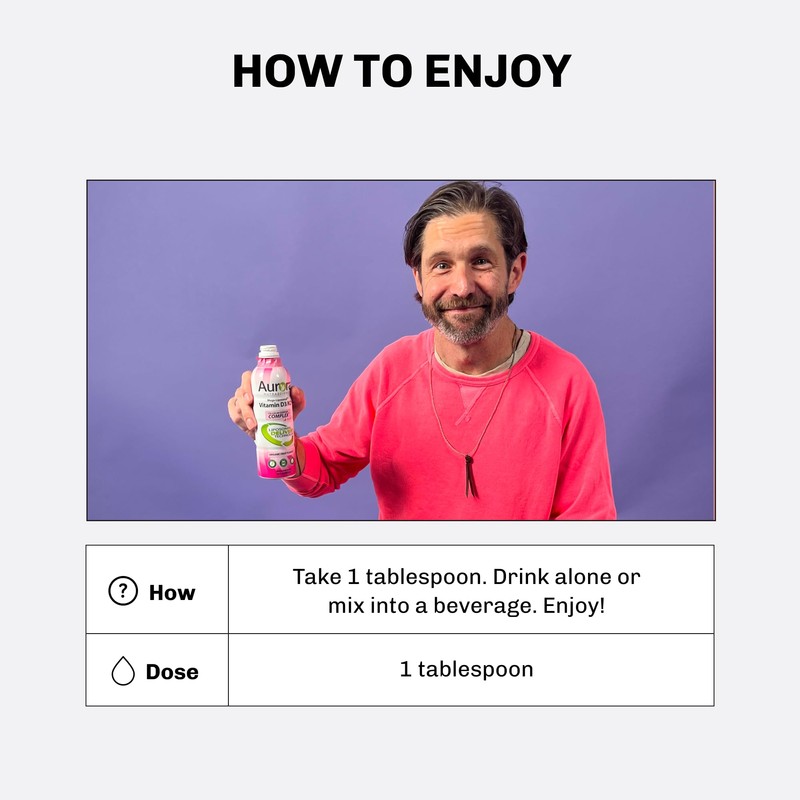 Vida Lifescience Aurora Nutrascience, Mega-Liposomal Vitamin D3/K2+ with Vitamin C,