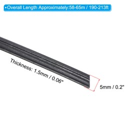 PATIKIL Wicker Repair Kit, Synthetic Rattan Material Patio Chair Replacement DIY Set for Garden Furniture Sofa Table, Black