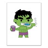 Hulk Bathroom Photos- Set of 3 (8 inches x 10
