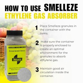 SMELLEZE Natural Ethylene Gas Removal Granules: 50 lb. Bag- 4 mm Size