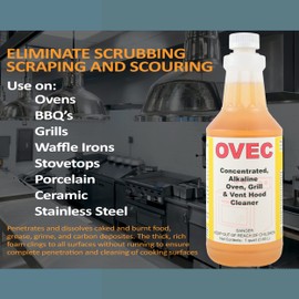 Detco-OVEC - Industrial Oven & Grill cleaner for Restaurant, and Commercial Kitchen Equipment. Removes burned on oils & grease (1)
