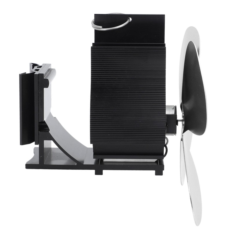 Wall Mounted Fireplace Fan 4 Blade Heat Powered Wood Stove