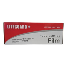 Plastic Wrap Dispenser with Cutter, Superior Quality Food Service Film, 12" x 2000'