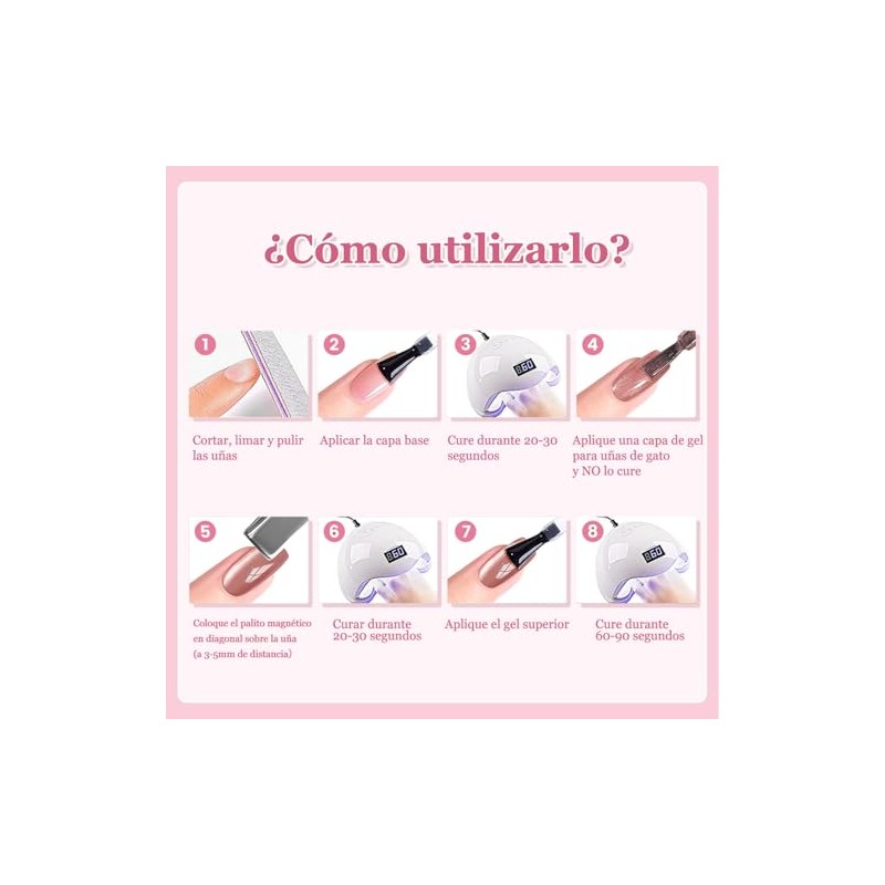 CHERIMOYA Kit de 6 Esmalte de Uñas de Gel Ojos