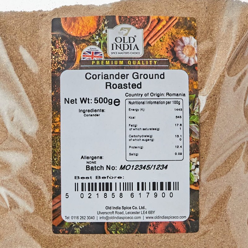 Old India Coriander Ground Roasted 500g