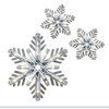 GE 8 ct 7" Elegant twinkling snowflake Icicle Lights -