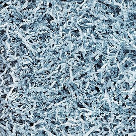 Box.it.pack.it Shredded Crinkle ZigZag Kraft Paper, Light Blue, 200g