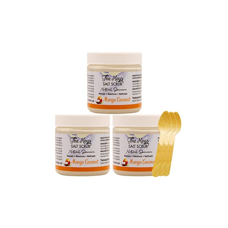The Keys - Exfoliante para sal, 3 Pack 3.4 oz