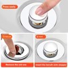 Beruth Bathroom Sink Stopper Hair Catcher, 304 Stainless Steel Pop