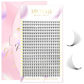 ABONNIE Premade Fans Eyelash Extensions, 400 Fans 8D 8-15mm Mix Promades Eyelash Fans,0.07 Thickness C Curl Premade Lash Fans, Handmade Premade Fans Volume Lash Extensions (Pointy Base 8D 0.07-C 8-15)