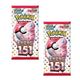 2 x 151 Booster Pack (sv2A) - Korean | 7 Cards Per Pack | Crimson & Purple Subset