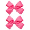 HAIRBOWS Girls' 2 Pack of Grosgrain Hair Bows with Knot