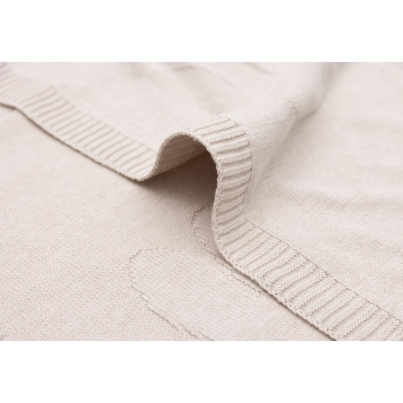 Jollein 516-511-67088 Babydecke Strick - Miffy Nougat (75x100 cm)