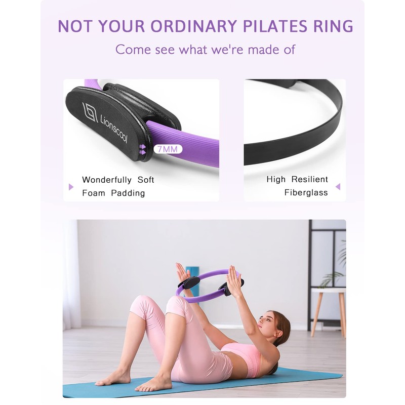 LIONSCOOL Pilates Ring Set (Purple)