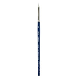 Silver Brush Limited 1915SXSM Bristlon Pointed Triangle Brush for Acrylic and Oil Paintings, Size X-Small, Short Handle