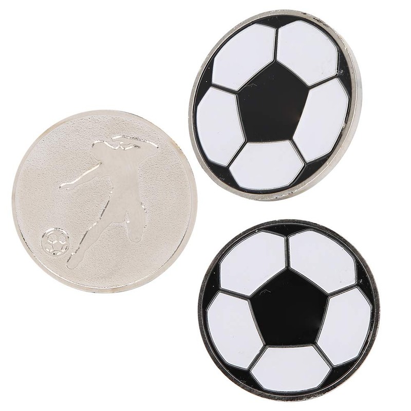 3Pcs Portable Soccer Referee Flip Coin Anti Rust Hard Alloy