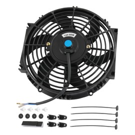 JDMSPEED New Universal Electric Radiator Slim Cooling Fan Push Pull 10" Inch 12v 80w 1750CFM
