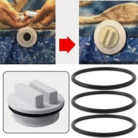 ECSiNG 12PCS Swimming Pool Drain O-Ring Compatible with Hayward SP1022C 1-1/2 Inch MIP Compatible with Pentair 19174 190030 1.7x2x1/8 Inch