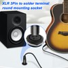 MEIRIYFA XLR 3-Pin Socket Panel Mount Adapter Audio Connector, XLR