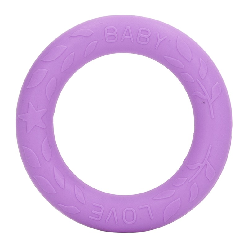 5pcs Baby Soft Silicone Teething Ring Toy Infant Safe Elastic