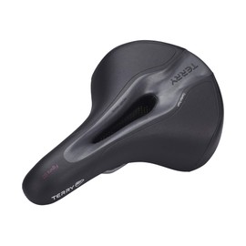Terry Figura GT Woman Saddle with CrMo Frame and WeatherMax Dura Silk Outer Material in Black, Seat Width: 9 cm - 12 cm, 423 006 06