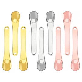 VOANZO 9 Pack Face Makeup Spatulas, Reusable Face Mask, Applicator, Spatula, Mask, Mini Beauty Spoon (Three Colours)