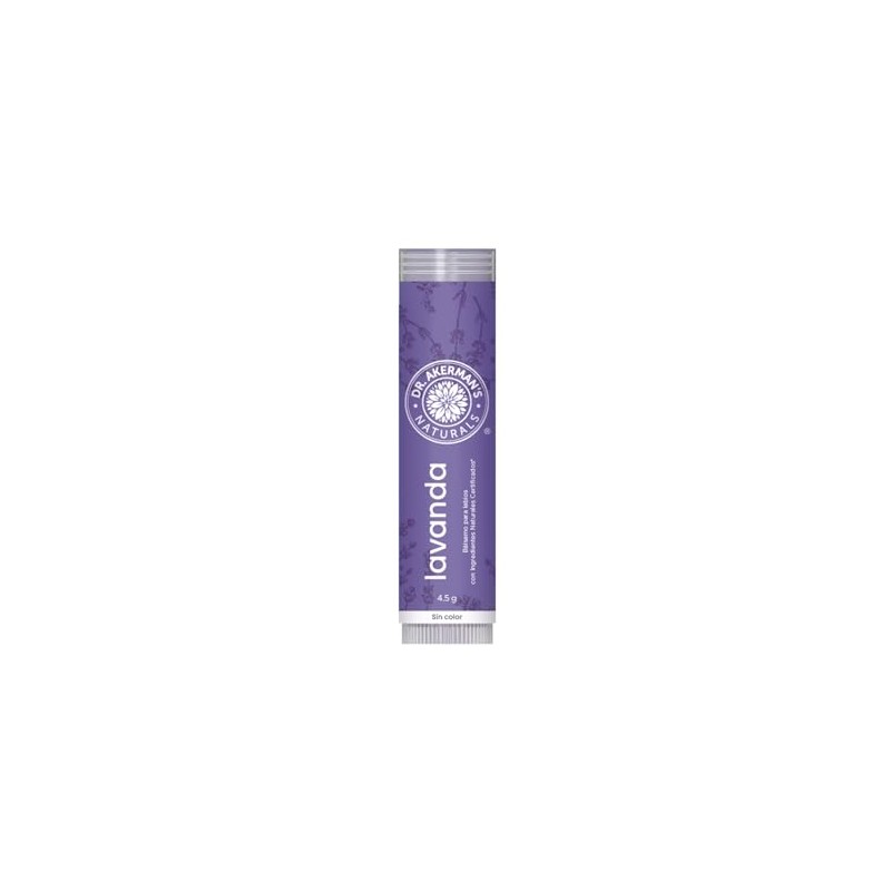 DR. AKERMAN’S Naturals, Bálsamo Labial Natural Humectante, Protección Contra Resequedad,
