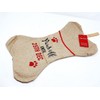 Pet Christmas Stocking - Dogs (Bone shaped) Paws Off until