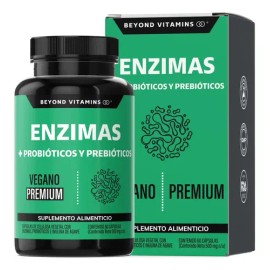 Enzimas Digestivas Probióticos Y Prebióticos Prebiotic - Lactobacillus Acidophilus, Lactasa, Lipasa - Digestive Enzymes Fibra - Probioticos Mujer / Ho
