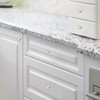 Xihuimay 15pcs Silver Knobs for Kitchen Drawer Handle Round Mushroom