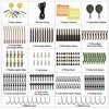217pcs/box Carp Fishing Tackle Box Anti Tangle Sleeve Line Aligner