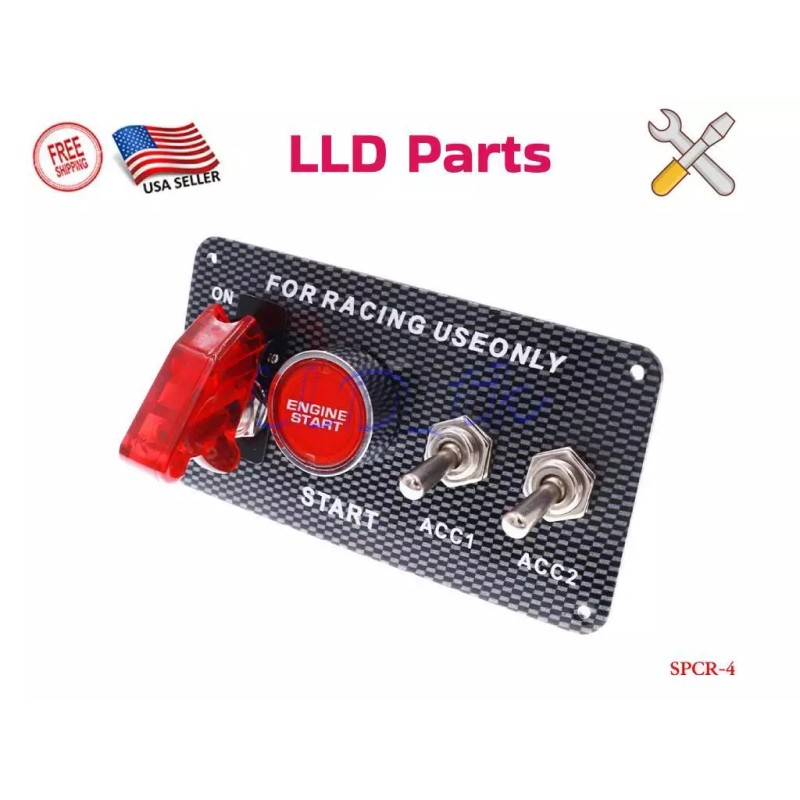 LLD_TK Racing Car 12V Ignition Switch Engine Start Push Button