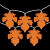 Northlight 10-Count Orange LED Fall Harvest Maple Leaf Fairy Lights,